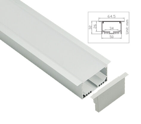 Alex 32 Led Profil Innfelt/utenpåliggende 1M