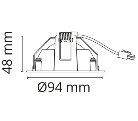Junistar Lux Hvit 560lm 3000K Ra 98 Faseavsnitt