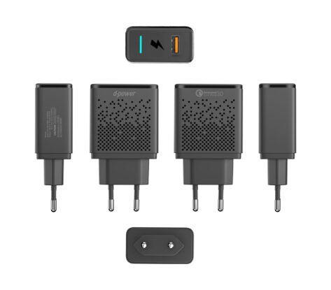 Nordic Products USB Hurtiglader 230V USB 18W 5V-12V 2