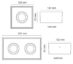 Cube Lux Hvit 2X 1080lm 2700K Ra 98 Faseavsnitt 2