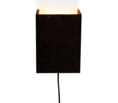 Anja vegglampe glitter velour firkantet 3