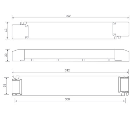 150W 24VDC CV Triac LED Driver LM-150-24-G1T2 3