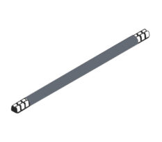 Cenika Lask 265mm 10mm2 Enkel Grå