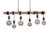 Luga Taklampe 6L Sort/Natur