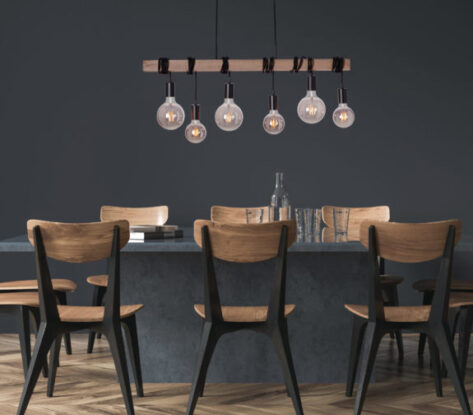 Luga Taklampe 6L Sort Natur 2