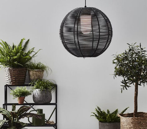 SAGE Pendant 1L Black IP44 2