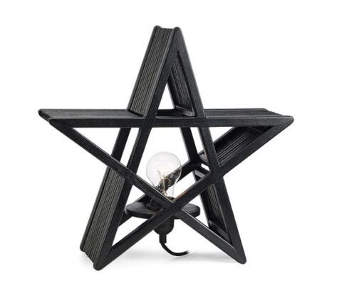 Bamboo Bordlampe Sort