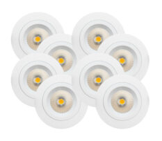 Eco Hvit 8W DimToWarm 8-Pack
