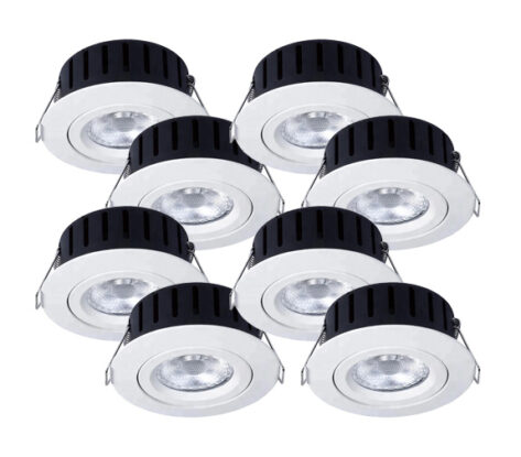 Ultraslim Isosafe Hvit 5W DimToWarm 8-Pack 2