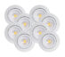 Ultraslim Isosafe Hvit 5W DimToWarm 8-Pack