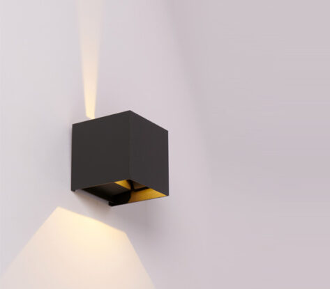 Biri Vegglampe Opp Ned LED IP54 Grafitt 2