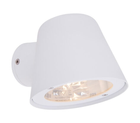 Risør Vegglampe Hvit Elegant Utelampe GU10 IP44