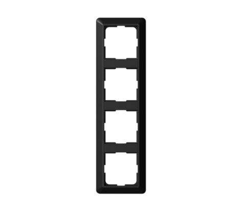 Elko RS16 Ramme 4-Hull L574 Sort