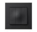 Elko Plus Bryter 1+1+1 Innfelt Sort