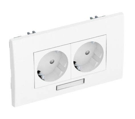 Kanal GK Komplett Stikkontakt Dobbel Modul 45