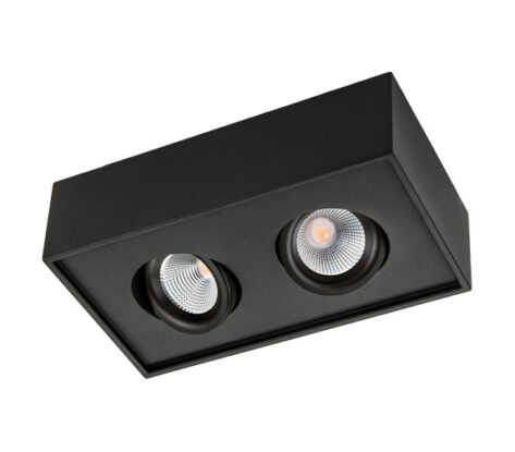 SG Cube Lux 2X7W 1080lm 2700K Sort