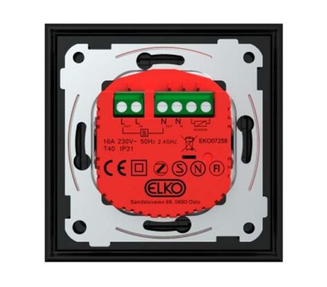 ELKO SMART Zigbee Termostat Plus Sort 2