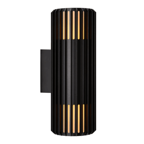 Nordlux Aludra x2 Vegglampe IP54 Seaside Sort