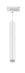 TL Tubespot Mini 927 8W Pendel Skinne Ø39 30cm Hvit
