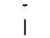 TL Tubespot Mini 927 8W Pendel Ø39 30cm Sort 3m