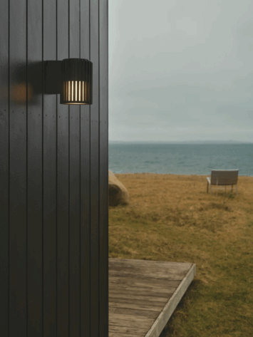 Nordlux Aludra Vegglampe IP54 Seaside Sort