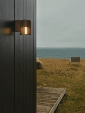 Nordlux Aludra Vegglampe IP54 Seaside Mettalisk Brun