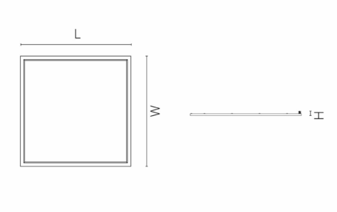 SG LED Panel Sense Opalprism 60cm 35W 3000K PIR Sensor_1