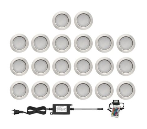 Nordic Terrassebelysning B5 20 X 0,5W RGBW IP67 Dimbar