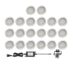 Nordic Terrassebelysning B5 20 X 0,5W RGBW IP67 Dimbar