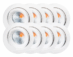 SG Junistar Eco Isosafe Hvit 6W 3000K 8-Pack