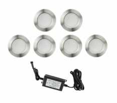 NP Terrassebelysning A2 6x1W Varmhvit IP67 Dimbar