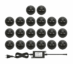 NP Terrassebelysning A2 20x0.4W Kaldhvit IP65 Sort