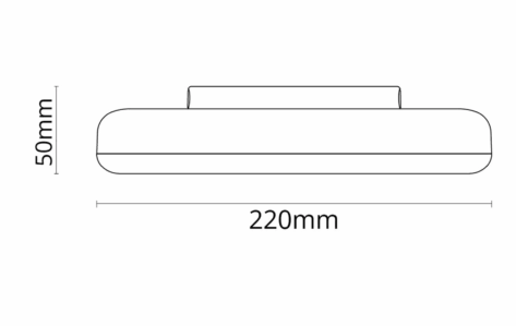 SG Etne taklampe 22 cm 11W 3000K Hvit_3