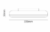 SG Etne taklampe 22 cm 11W 3000K Hvit_3