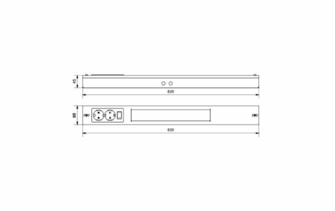 SG Namsen med 2xKontakt Hvit 12W LED 2700K