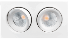Sg Junistar Square Lux Hvit 2x7W LED 2700K