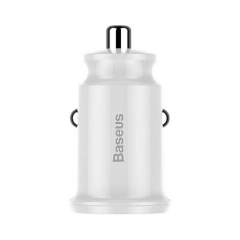 Baseus Grain Bil-lader 2x USB 5V 3.1A Hvit