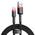 Baseus Cafule Nylon USB-A USB-C 3.0 50cm Sort-Rød