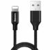Baseus Yiven USB-A Lightning Kabel 1.2m Sort