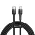 Baseus Cafule USB-C til USB-C-kabel 1m Flettet Sort/Grå