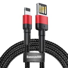 Baseus Cafule Lightning USB Kabel 2.4A 1m Rød Sort