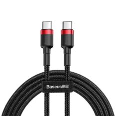 Baseus Cafule 60W USB-C PD QC3.0 1m kabel Sort-Rød