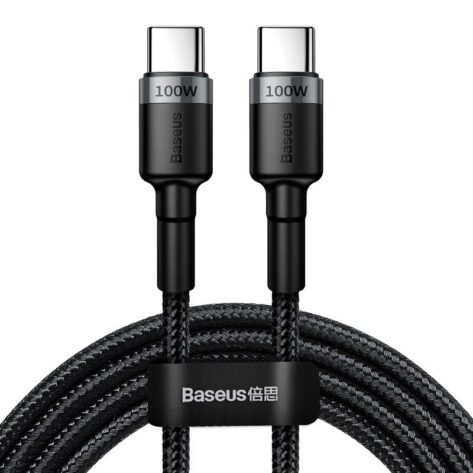 Baseus PD2.0 Cafule USB-C til USB-C 100W 2m Sort