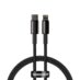 Baseus Tungsten Gold USB-C Lightning Kabel 20W 2M Sort