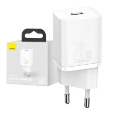 Baseus Super Si Nettadapter USB-C Type-C PD 20W Hvit