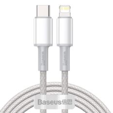 Baseus High Density USB-C to Lightning 20W PD 2M Hvit
