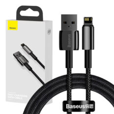 Baseus Tungsten gullkabel USB til iP 2.4A 1m Sort