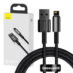 Baseus Tungsten gullkabel USB til iP 2.4A 1m Sort