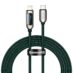 Baseus Display USB-C PD 20W - Lightning kabel 2m Grønn