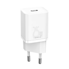 Baseus Super Si Vegglader 25W PD og QC Hvit